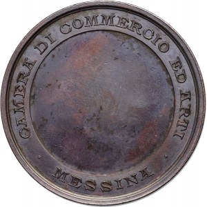 Włochy, medal z 1882, 600 lecie Nieszporów Sycylijskich