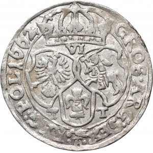 John II Casimir, sixpence 1662 TT, Bydgoszcz