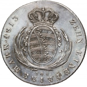 Deutschland, Sachsen, Friedrich August I., 1813 IGS-Taler, Dresden