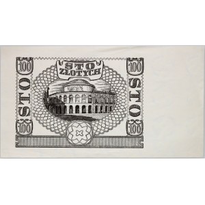 Generalne Gubernatorstwo, 100 złotych 1940, CZARNODRUK