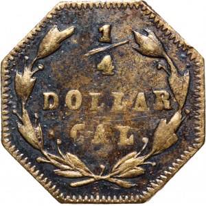 Spojené státy americké, 1/4 dolarový žeton 1870 G
