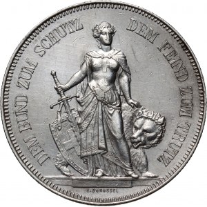 Switzerland, 5 francs (Shooting Thaler) 1885, Bern