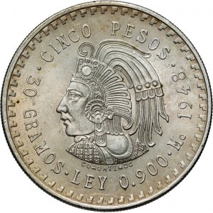 Mexico, 5 Pesos 1948 Mo