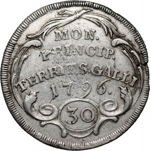 Szwajcaria, St. Gallen, 30 krajcarów 1796, Beda Angehrn