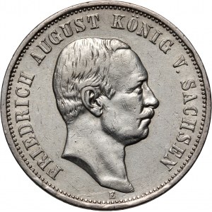 Germany, Saxony, Frederick Augustus III, 3 Mark 1909 E, Muldenhütten