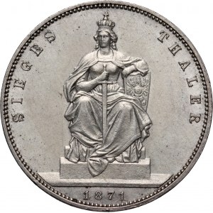 Germany, Prussia, Wilhelm I, Thaler (Siegestaler) 1871 A, Berlin