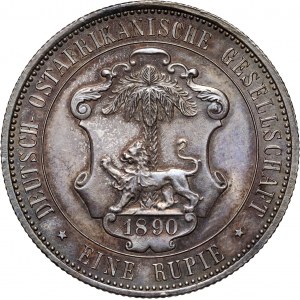 Germany, German East Africa, Wilhelm II, Rupie 1890, Berlin