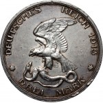 Germany, Prussia, Wilhelm II, 3 Mark 1913 A, Berlin, 100th Anniversary of the victory at the Battle of Leipzig