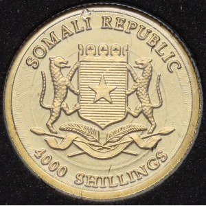 Somalia, 4000 Shillings 2006, Three Wise Monkeys