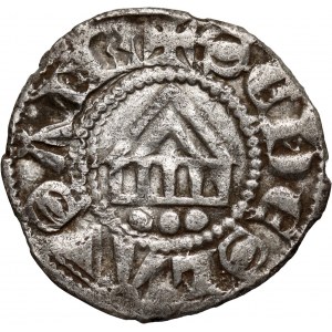 Švýcarsko, Lausanne, anonymní denár (1275-1350)