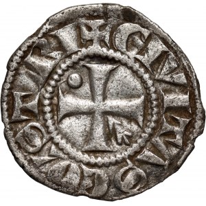 Švýcarsko, Lausanne, anonymní denár (1275-1350)