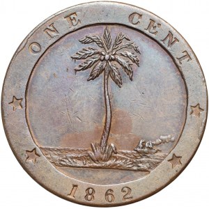 Libérie, jeden cent 1862