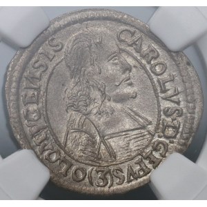 Austria, Bishopric of Olomouc, Karl II of Liechtenstein, 3 Kreuzer 1670