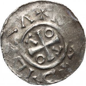 Germany, Saxony, Otto III 983-1002, Denar, AMEN type