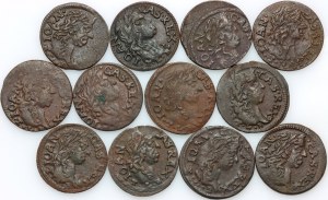 John II Casimir, set of shekels (boratins), (12 pieces)