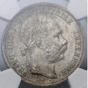 Autriche, François-Joseph Ier, 1 florin 1875, Vienne