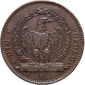 Italy, Second Roman Republic, 3 Baiocchi 1849