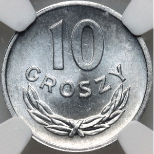 PRL, 10 groszy 1973, BEZ ZNAKU MENNICY