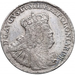 August III, ort 1756 EC, Leipzig, SMALL POPIERSIE