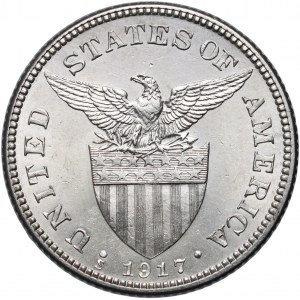 Philippines, 50 Centavos 1917, San Francisco