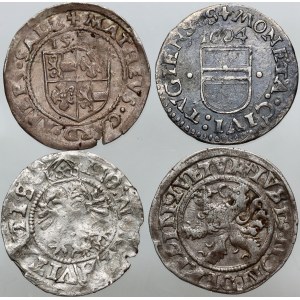 Europe, set of coins from the 16th-17th centuries, (4 pieces)