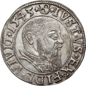 Ducal Prussia, Albrecht Hohenzollern, penny 1543, Königsberg