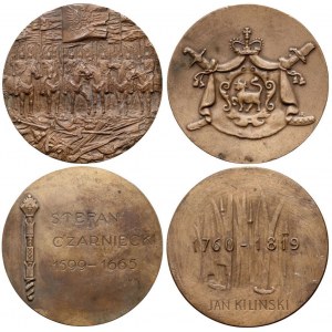 Polska, zestaw medali o tematyce wielkie postacie historyczne (4 sztuki)
