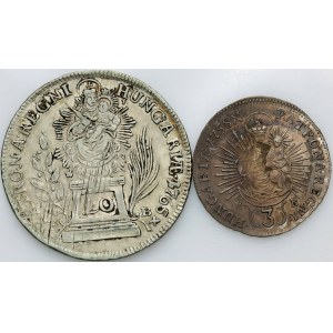 Hungary, Maria Theresa, set of coins from 1756-1758, (2 pieces)