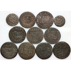 Spain, 17th century coin set, (11 pieces)