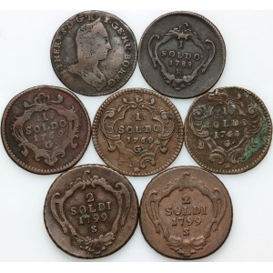 Gorizia, set of 18th century coins, (7 pieces)