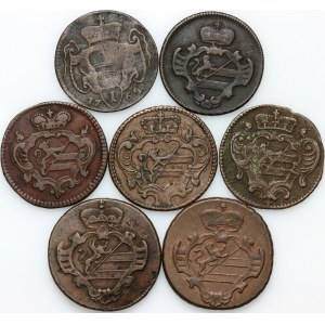 Gorizia, set of 18th century coins, (7 pieces)
