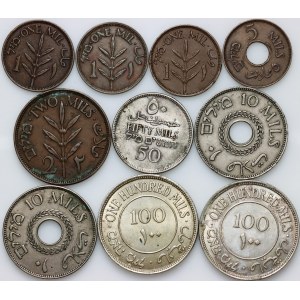 Palestine, coin set, (10 pieces)