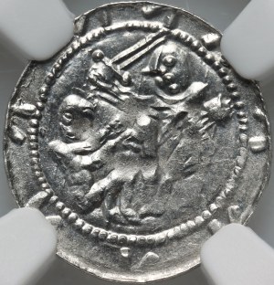 Ladislaus II the Exile 1138-1146, denarius, Eagle and Hare