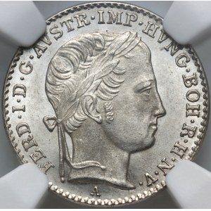 Austria, Ferdinand I, 3 Kreuzer 1847 A, Vienna