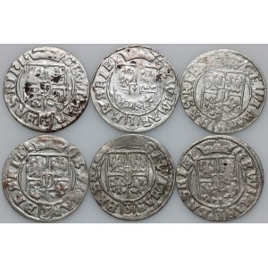 Prusy Książęce, Jerzy Wilhelm, zestaw półtoraków z 1624 roku, Królewiec, (6 sztuk)