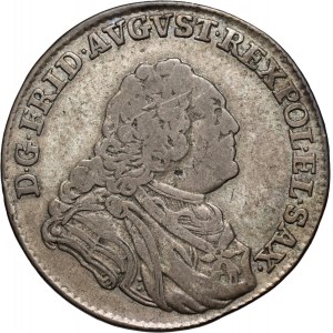 August III, 1/6 thaler 1763 EDC, Leipzig