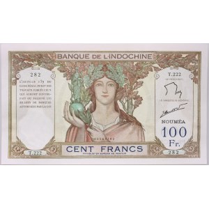France, New Caledonia, 100 Francs ND (1937-1963), Series T