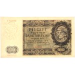 Generalne Gubernatorstwo, 500 złotych 1.03.1940, seria A