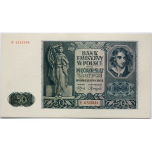 Generalne Gubernatorstwo, 50 złotych 1.08.1941, seria E