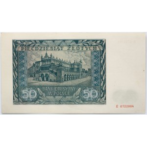 Generalne Gubernatorstwo, 50 złotych 1.08.1941, seria E