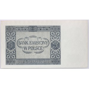 Generalne Gubernatorstwo, 5 złotych 1.08.1941, seria AF