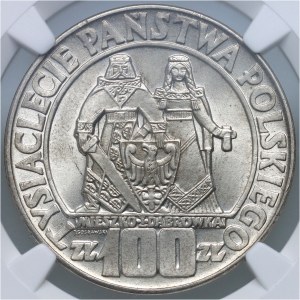 People's Republic of Poland, 100 zloty 1966, Mieszko and Dabrowka