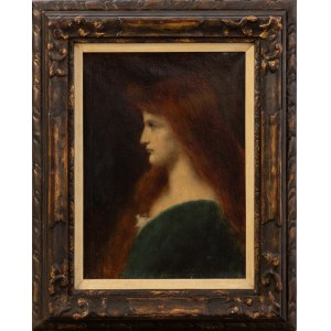 Jean-Jacques Henner (1829-1905), Porträt einer Dame, 19. Jahrhundert.