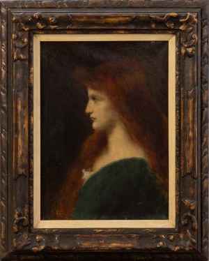 Jean-Jacques Henner (1829-1905), Portrét dámy, 19. storočie.