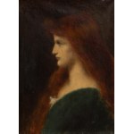 Jean-Jacques Henner (1829-1905), Portrait d'une dame, XIXe siècle.