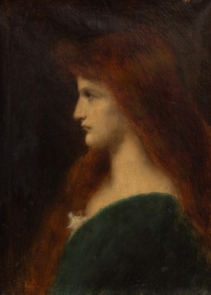 Jean-Jacques Henner (1829-1905), Portrét dámy, 19. století.