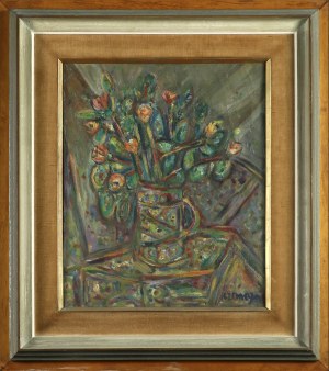 Pinchus Kremegne (1890-1981), Fleurs dans un vase