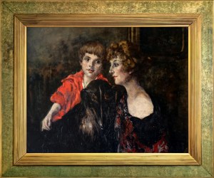 Otolia Kraszewska (1859-1945), Double portrait, 1925