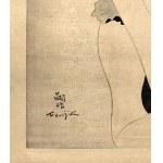Tsuguharu Foujita (1886-1968), Porträt einer Blondine, 1951