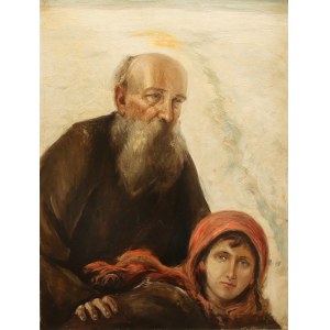Teodor Axentowicz, Old age and youth, ca. 1920, ATTR